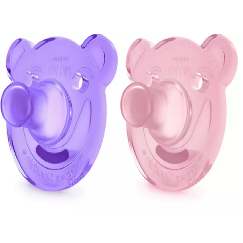 Avent SOOTHIE SIL Set of 2PCS for Girls (3-18 m)