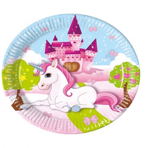 PROCOS UNICORN Paper Plates 23 cm X 8 PCS