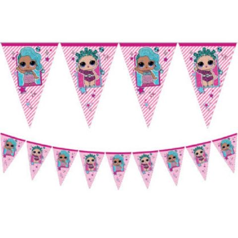 PROCOS LOL Surprise Triangle Flag Banner (9 Flags)