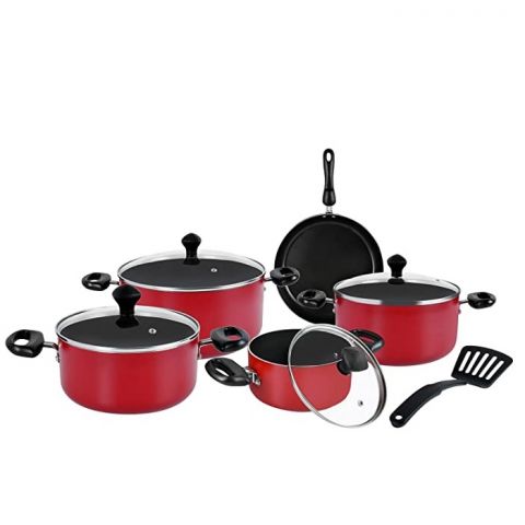 PRESTIGE - Non-Stick Cookware Set10 PCS With Glass Lid