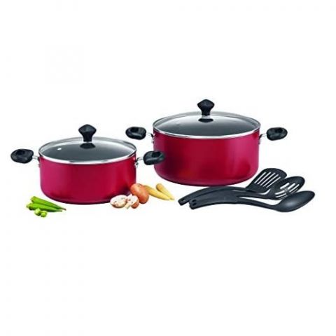 PRESTIGE - Non-Stick Cookware Set 7 PCS With Glass Lid