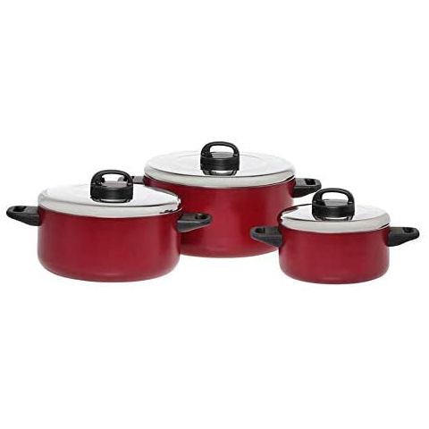 PRESTIGE - Classique Cookware Pot Set 6 PCS With Stainless Steel Lid