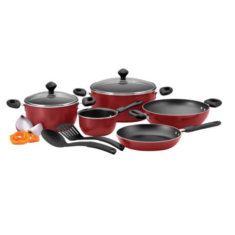 PRESTIGE - Non-Stick Value Pack Cookware Set 9 PCS With Glass Lid