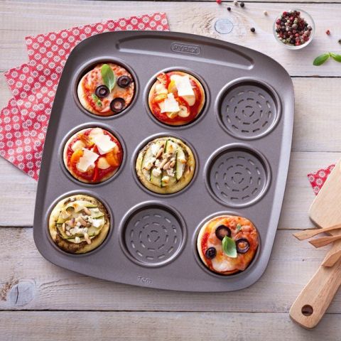 Pyrex Mini Pizza With Cutter 6.5Cm X 9 Cavities