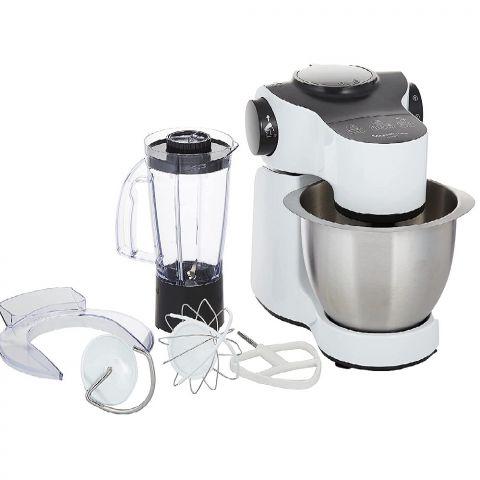 MOULINEX Kitchen Machine 1000 Watts, 4 Liters Bowl With 1 Liter Blender Jar