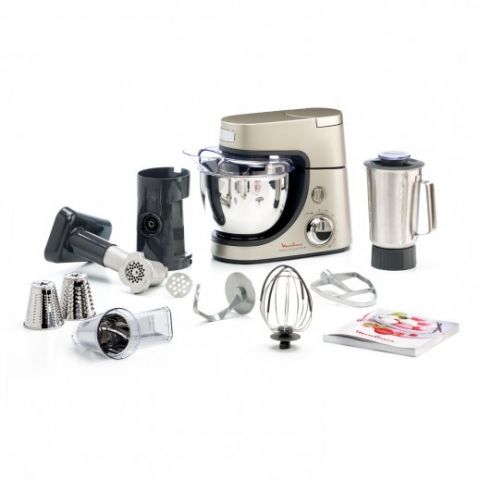 MOULINEX  - Masterchef Gourmet Stainless Steel 4.6 Lt Kitchen Machine, 1100 Watts