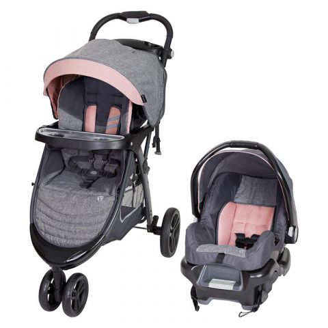 BABY TREND -  Skyline 35 Travel System (Carseat & Stroller Set) Starlight Pink