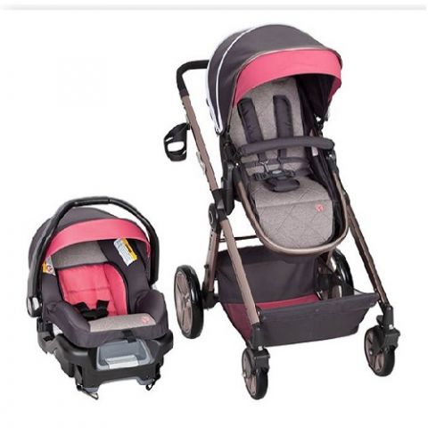 BABY TREND - GoLite Snap Gear Travel System (Carseat & Stroller Set) Stardust Rose