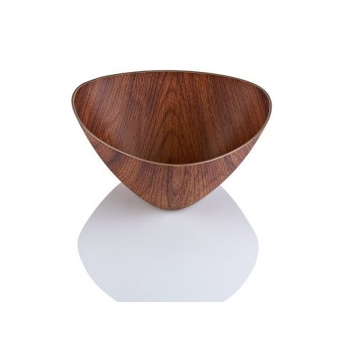 EVELIN Wood Finish Triangle Bowl